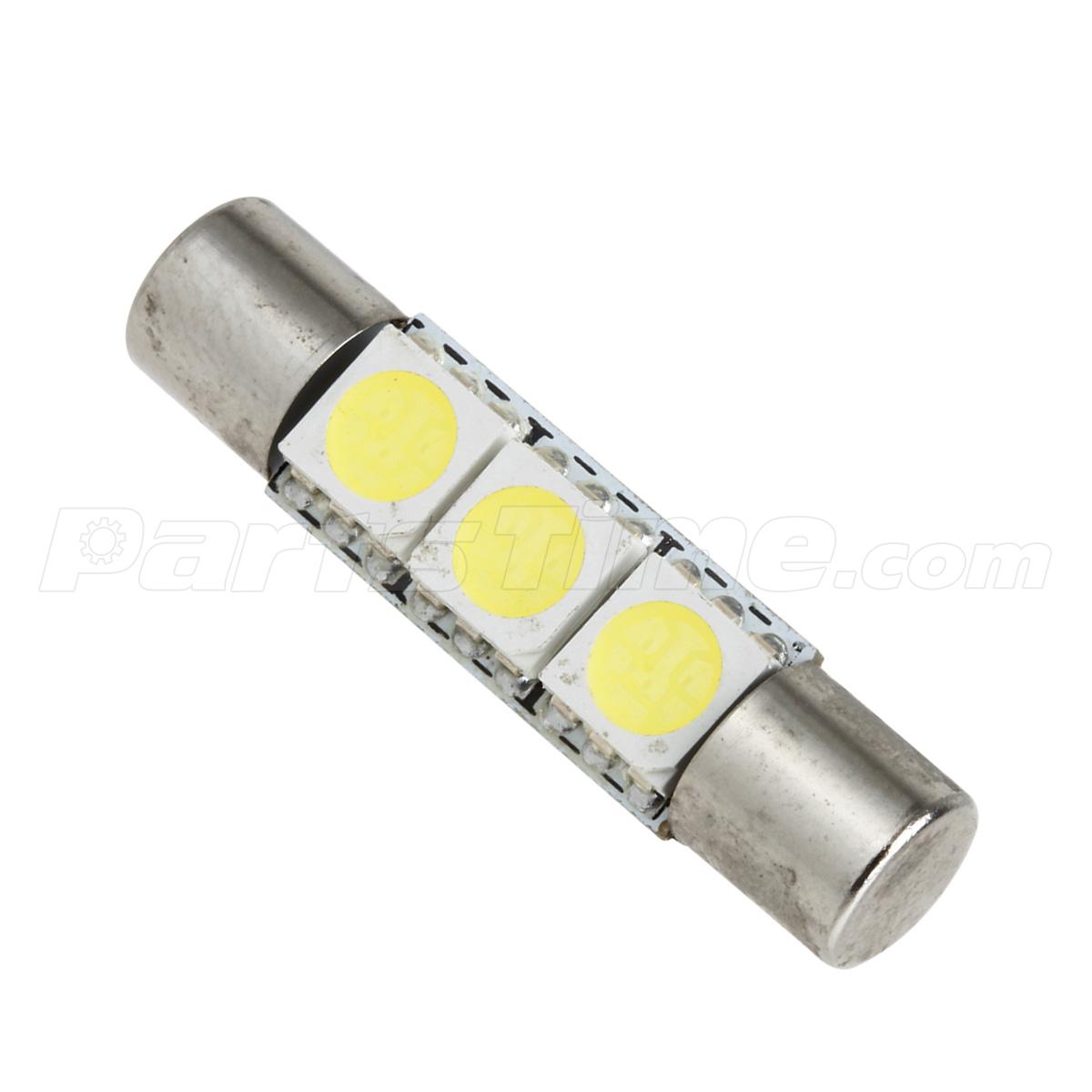 4 Xenon White 3 SMD 6641 LED Bulbs for Car Vanity Mirror Lights Sun Visor Lamp eBay