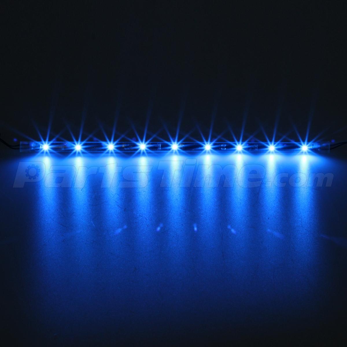 14pcs Bright Blue 3 Mode 3528 Led Underglow Under Light Neon Light