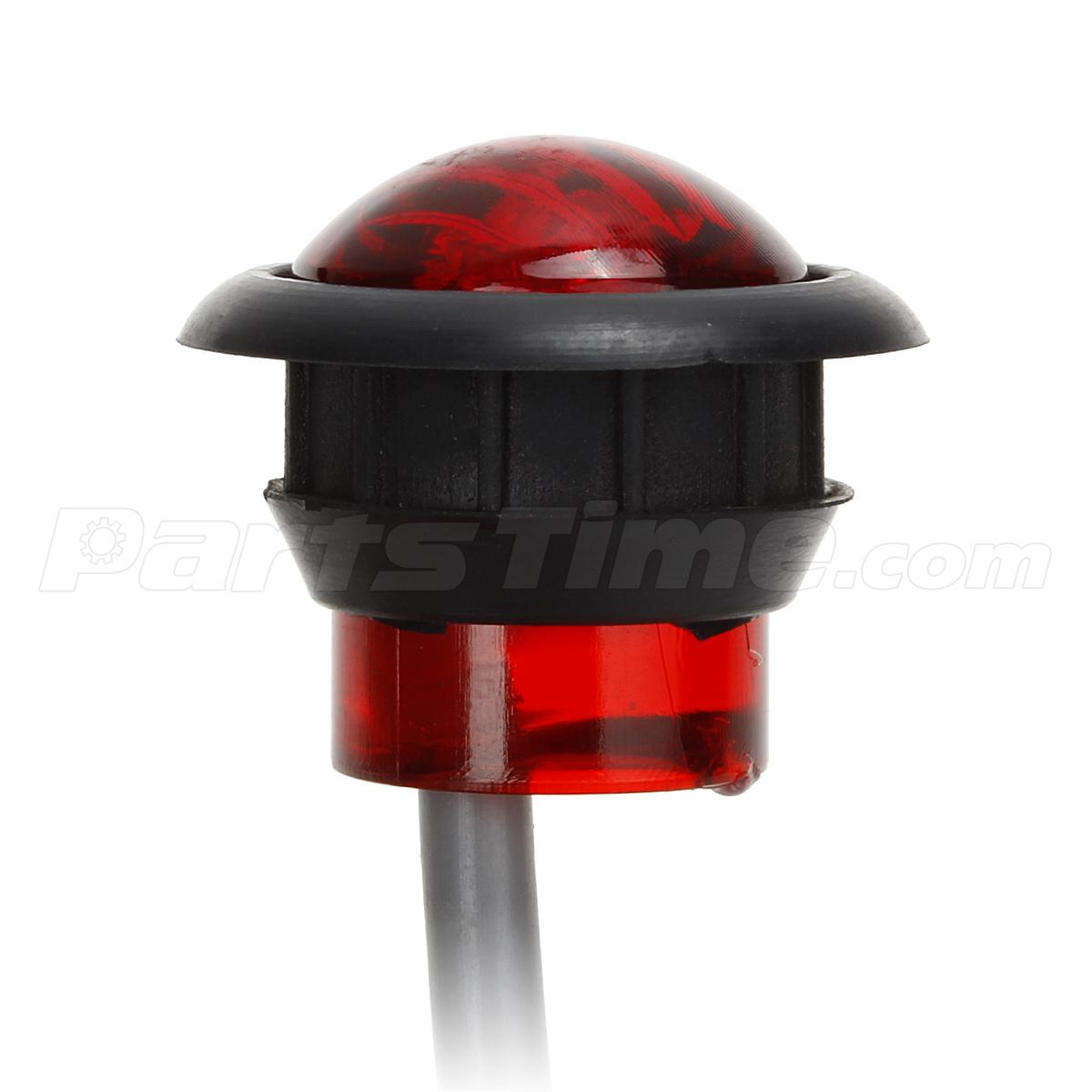 Red Clearance Marker FLush Mount 3/4" LED Lights For Truck Car Pickups 12V