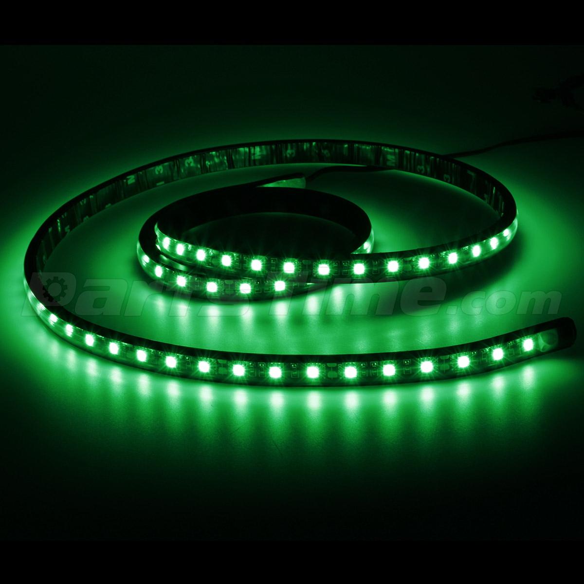 Green Led Truck Light 60" Waterproof Light Bar w onoff Push Button