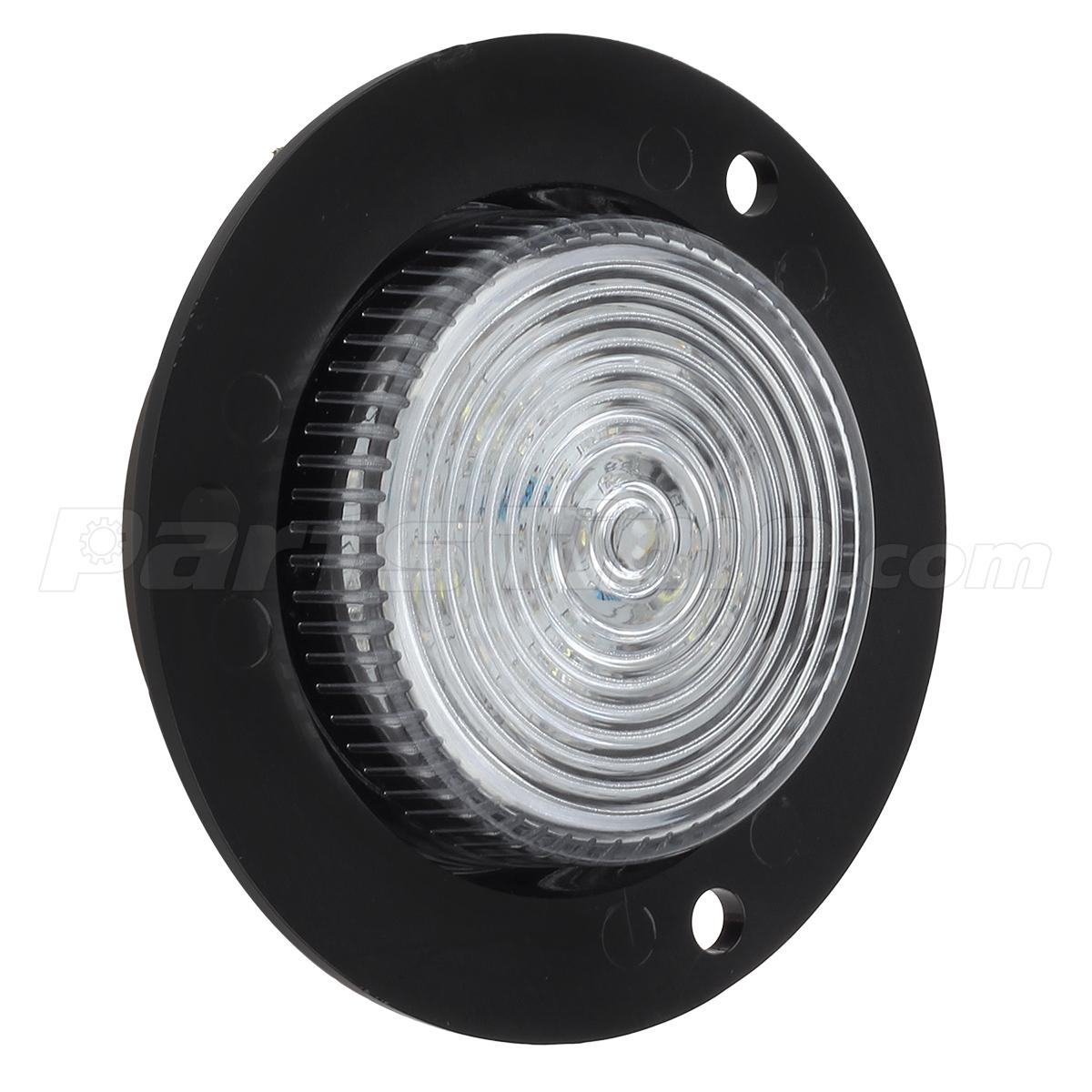 2 U0026quot Round Amber Clearance Side Marker Light 6 Led Clear