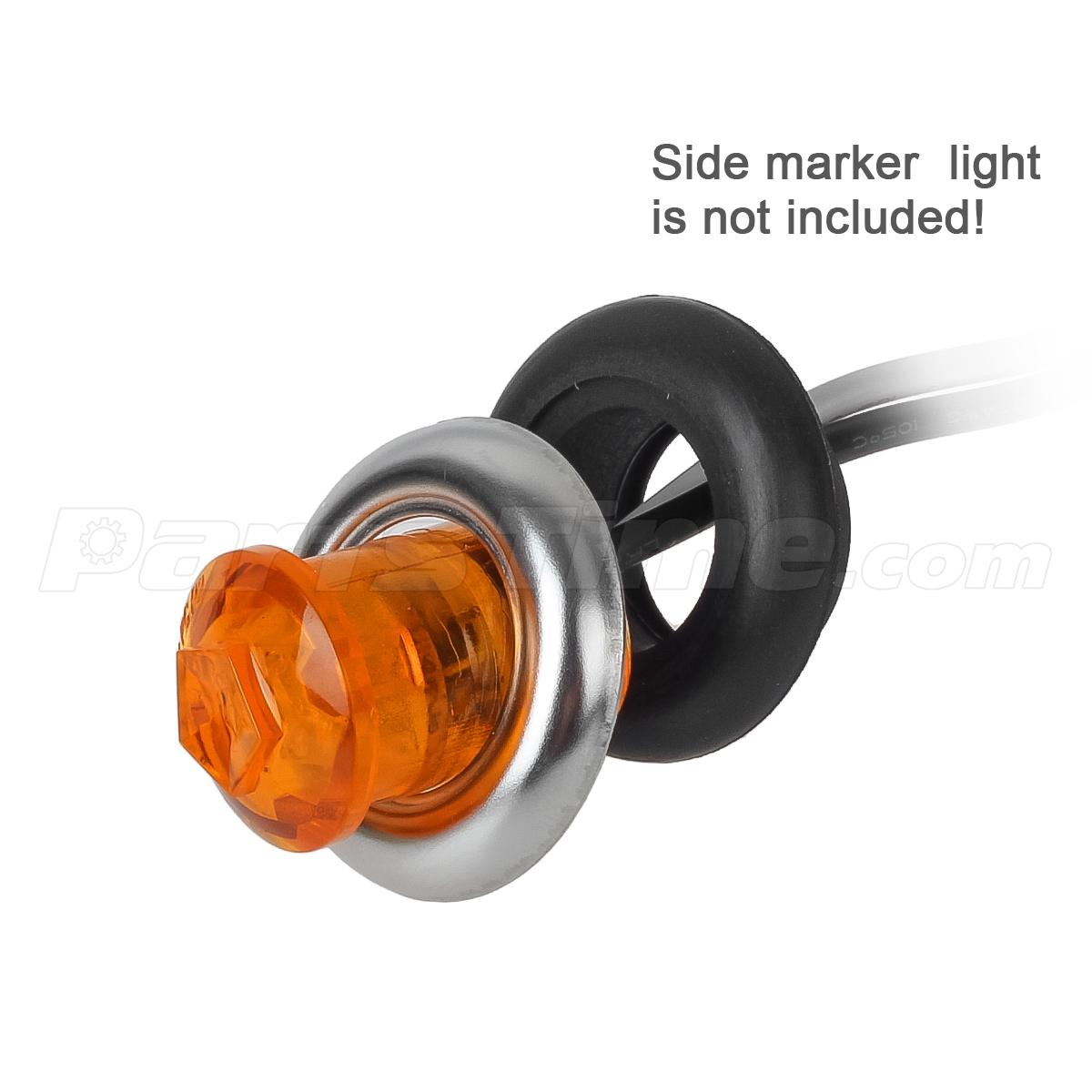 3/4" Round Chrome Bezels Led Marker Light Covers Waterproof eBay